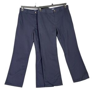 Childrens Place Pants Boys 12 Husky Navy Dress Flat‎ Front Modern Essentials NWT